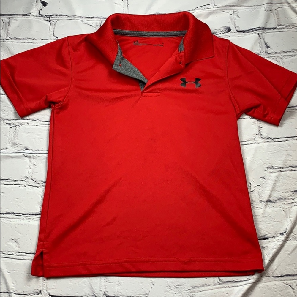 Under armour polo red